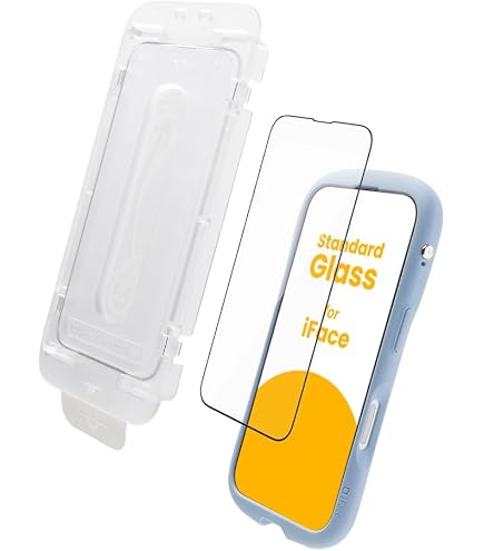 Amazon | iFace iPhone 14/13/13 Pro ガラスフィルム ガイド枠付き